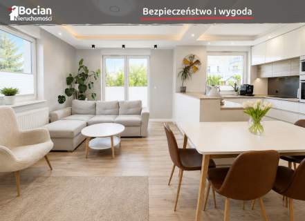 Duże, słoneczne mieszkanie z ogrodem 