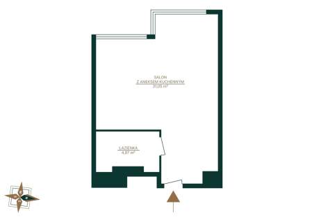 Apartament na 28. piętrze w Towarowa Towers