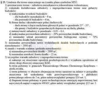 Działka pod zabudowę mieszkaniową jednorodzinną