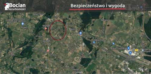 Działka z własnym stawem pod bliźniaki Banino