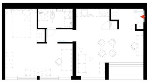 Saska Kępa Projekt Architekta 47,9 m 2 pokoje