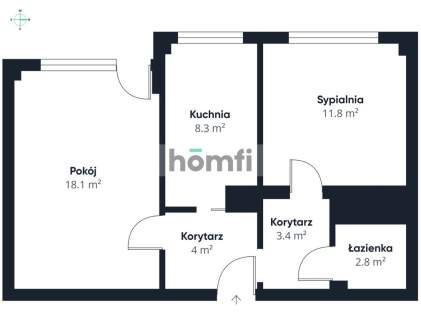 Komfortowe 2 pokoje 48m   ul. Granitowa