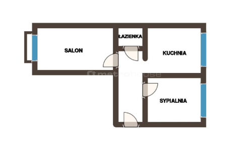 2 pokoje w centrum Rybnika 47,70 m 2 piętro