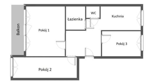 Police 3 pokoje parter z balkonem zielona okolica