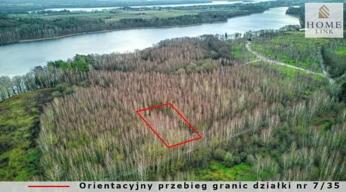 Działka w brzozach z dostępem do jeziora