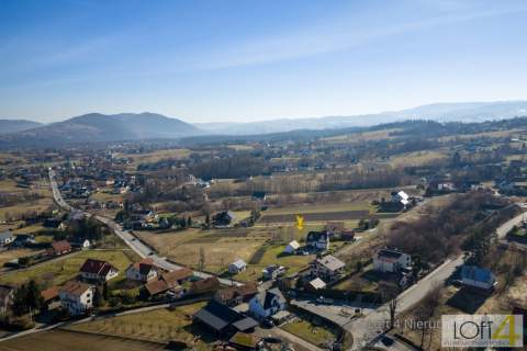 Działka 13,5 ara z panoramą na miasto, Poręba Mała