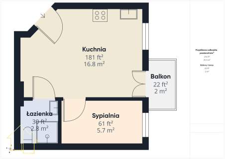 2 pokoje balkon parking media w cenie Wołomin, Legionów
