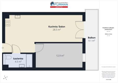 Mieszkanie na sprzedaż, 45,16 m2, Piła