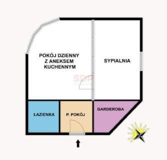 Apartament w sercu miasta 59,1m2 2 pokoje