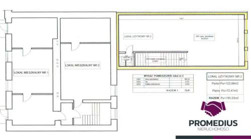 Lokal w centrum Siedlec 195 m2 parter i I piętro