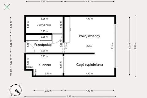 Słoneczne studio w centrum Sosnowca