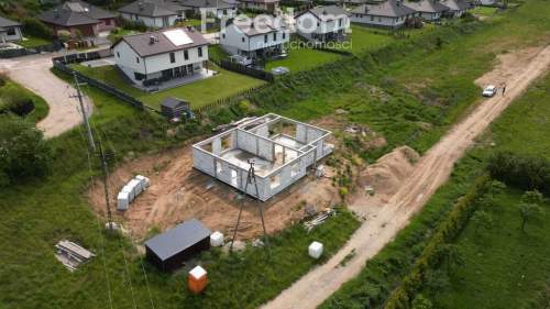 Działka z dom w budowie Jonkowo