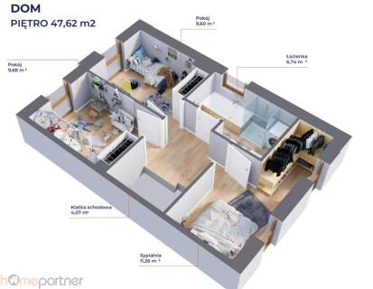 Dom 5min od Wrocławia, duży ogród 80M2 PODDASZA