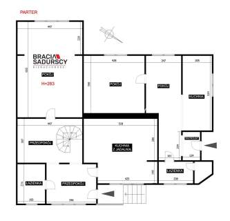 dom 223m2, działka 800m2, centrum Zabierzów