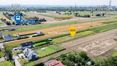 Ogrodzona działka 917m2 Glinik