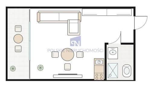 Nowe studio balkon, garaż, ostatnie piętro.