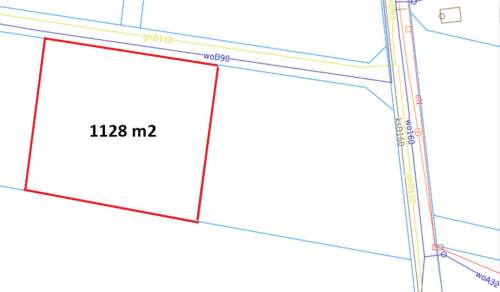 Działka budowlana 1128 m , Gościszewo, media w dro