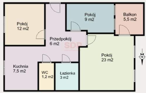 Rozkładowe Plac Grundwaldzki Możliwość wydzielenia 4. pokoju