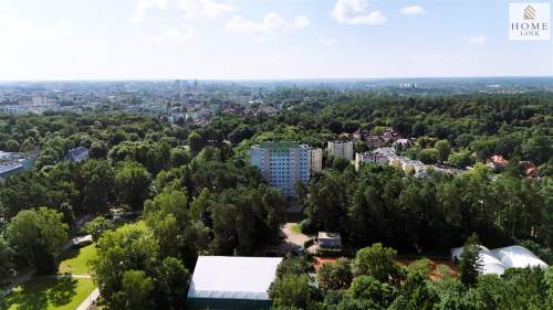 3-pokojowe mieszkanie z widokiem na korony drzew.