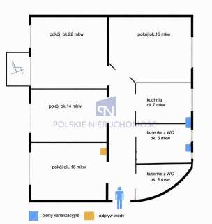 Śródmieście 92m2 4 pokoje Balkon