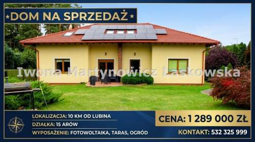 Luksusowy dom koło Lubina, 15 ar działka