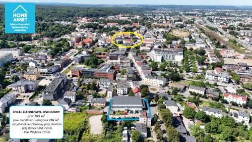 Pawilon Handlowy 975 m parking 700 m Centrum