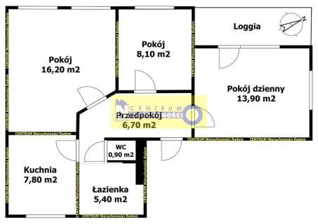 ul. Szpitalna, M4, 59 m2, 1 piętro, balkon.
