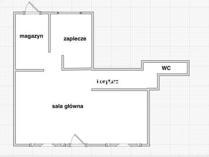 Lokal na parterze 74,45 m2 przy ul. Zachodniej