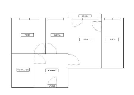 SPRZEDAM 3-pok.-52m2-3 piętro-ZATORZE-KONIN-BALKON