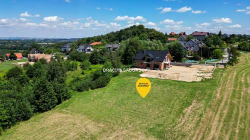 6 arów budowlanej, piękna panorama, Mogilany
