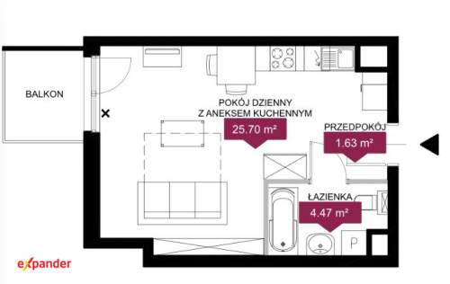 funkcjonalny apartament jedynie 1km od centrum