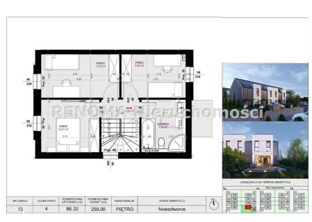 Aleja Spacerowa Szeregówki Nowodworce 86m2 