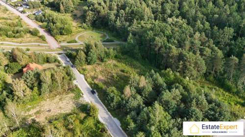 Działka budowlana przy ścianie lasu 962 m2 w Bilczy, gm. Morawica
