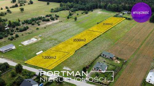 Działka NA SPRZEDAŻ 8262m2, MPZP, OSIECK