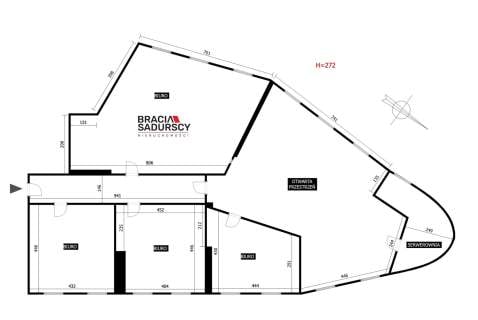 lokal biurowy w biurowcu 155 m2 Prądnik Biały
