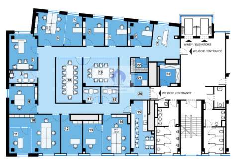 Mokotów lokal biurowy 420m2 do wynajęcia