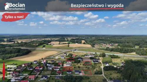 Kompleks uzbrojonych działek Dobry dojazd Szemud 