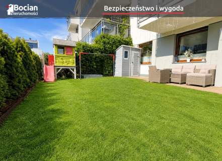 Duże, słoneczne mieszkanie z ogrodem 