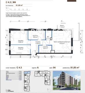 Zabłocie 4 pokoje 2 ŁAZIENKI Balkon 12 m2