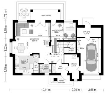 Dom wolnostojący 186 m2 na dużej działce 1603 m2