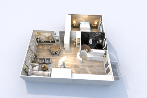 Ikona nowoczesnego designu apartament premium