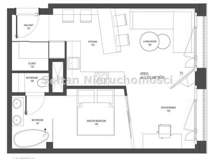Mieszkanie na sprzedaż, 44,5 m2, Warszawa