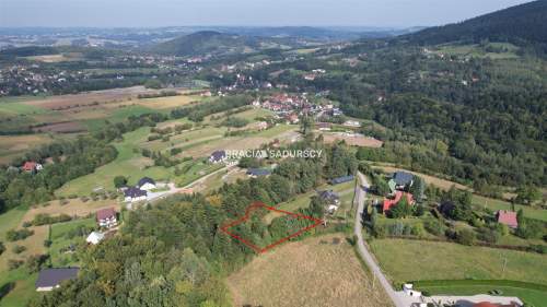 Działka pod dom 16 ar Beskid Wyspowy