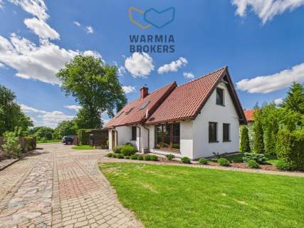 Własna linia brzegowa jez., dom i domki na wynajem