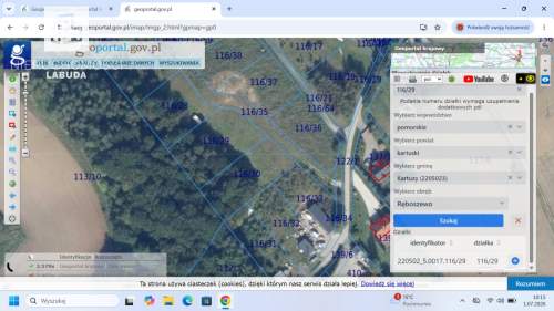 Przyjaźń -działka budowlana1000m2 asfalt media