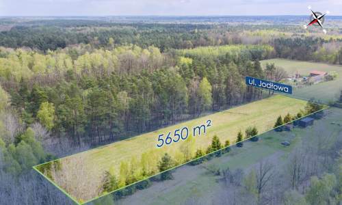 Działka budowlana 5650 m z gotowym projektem domu
