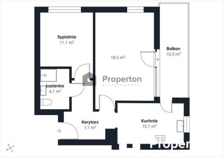 Klonowa 50,51 m 2 pokoje Balkon