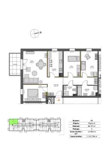 4-Pokojowe Mieszkanie z Balkonem, Pruszcz Gdański