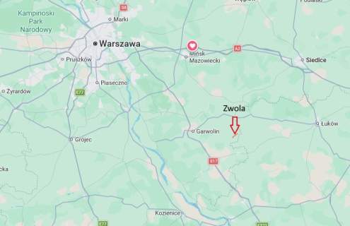 Dom z 2 lokalami, stawem i dużą działką, 1h od WWA