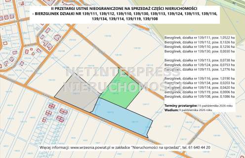Bierzglinek sprzedaż działek budowlanych